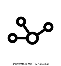 connections icon or logo isolated sign symbol vector illustration - high quality black style vector icons
