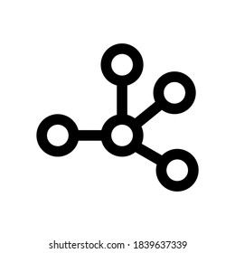 connections icon or logo isolated sign symbol vector illustration - high quality black style vector icons
