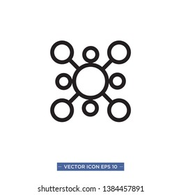 connections icon vector illustration template