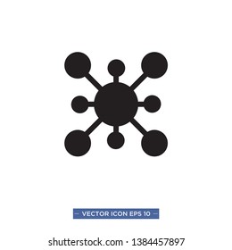 connections icon vector illustration template