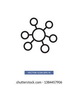 connections icon vector illustration template
