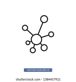 Connections Icon Vector Illustration Template