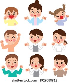 Conexiones de personas de varias generaciones 