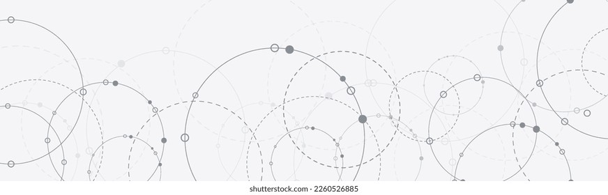 Connections with points, lines, and people icons. Vector technology background.