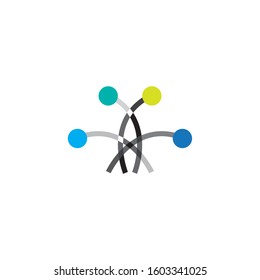 Connections vector logo. Connections icon. Connectivity icon
