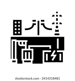 connectivity electric grid glyph icon vector. connectivity electric grid sign. isolated symbol illustration
