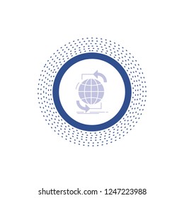 Connectivity, global, internet, network, web Glyph Icon. Vector isolated illustration