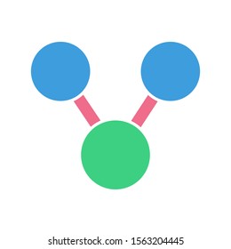 Connectivity icon, modern flat design color sign vector, isolated in white background