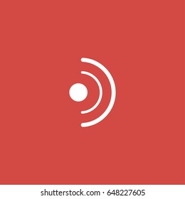 connectivity icon. sign design.red background