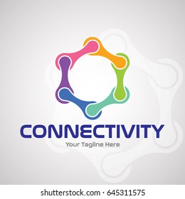 Connectivity Logo Design Creative Business Vector Stock Vector (Royalty ...