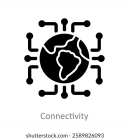 Connectivity and network icon concept