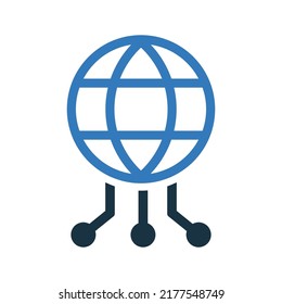 Connectivity, network, internet icon. Simple editable vector design isolated on a white background.