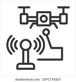 Connectivity Outline Icon Vector Illustration