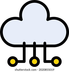 connectivity vector colour line icon