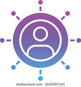 Ícone do vetor de conectividade. Pode ser usado para impressão, aplicativos móveis e da Web.