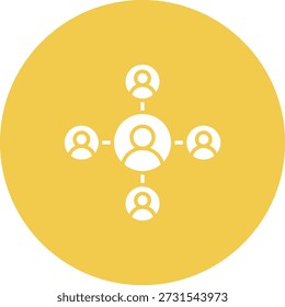 Icono de Vector de conectividad. Se puede utilizar para aplicaciones de impresión, móviles y de Web.