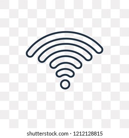 Connectivity vector outline icon isolated on transparent background, high quality linear Connectivity transparency concept can be used web and mobile