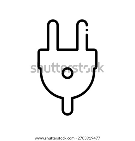 Connector icon, power plug outline