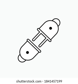 Connector Icon. Universal Interface Element, Sign and Symbol - Vector.