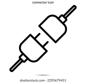 connector icon vector illustration graphic on background