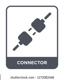 connector icon vector on white background, connector trendy filled icons from Electronic devices collection, connector simple element illustration