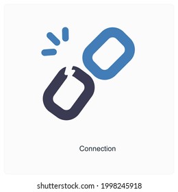 Connector or Linker Icon Concept