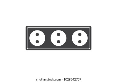connector for plug, icon, eps10