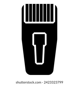 Conector RJ-45 conector ethernet rj45 icono de internet color negro ilustración vectorial estilo plano