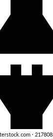 Connector Vector illustration on a transparent background.Premium quality symbols.Glyphs vector icon for concept and graphic design.