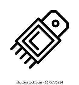 connector vector thin line icon 