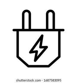 connector vector thin line icon 