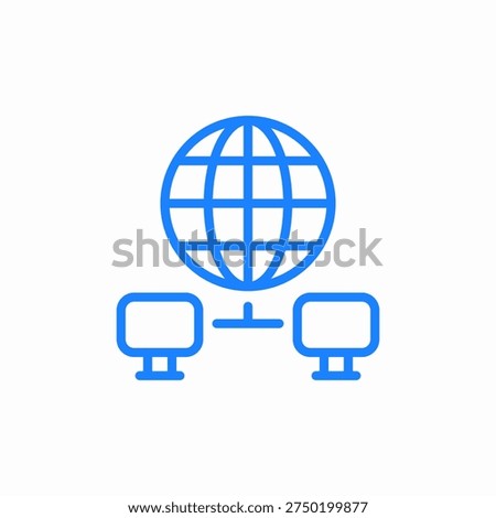 connetcion internet icon sign vector