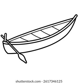 Conoe vector line art on white background