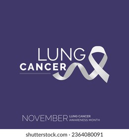 Conquer Lung Cancer. Vector Background Posters