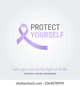 Conquer Stomach Cancer. Vector Background Artistry