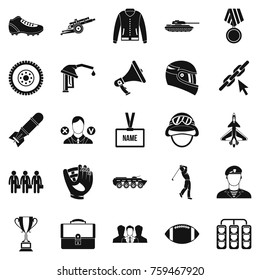 Conquest icons set. Simple set of 25 conquest vector icons for web isolated on white background