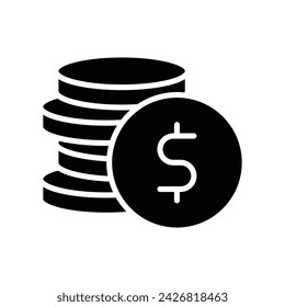 Cons icon, money, coin, cash, cost, dollar, argent, currency, business and finance, business