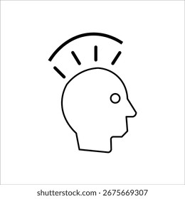 Iconos de consciouneses. Vector de línea simple