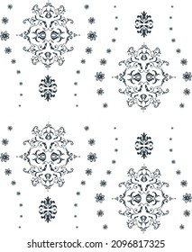 Consecutive floral textile pattern for background or printing on curtains and e.t.c
