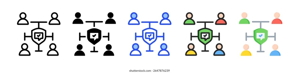 Consensus Icon Collection With Multiple Styles