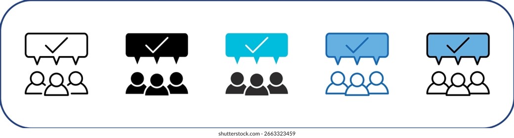 Consensus Icon Pack Multistyle Illustration