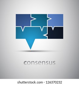 Consensus - Speech Bubble Concept