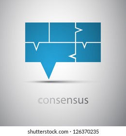 Consensus - Speech Bubble Concept