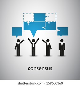 Consensus - Speech Bubble Concept