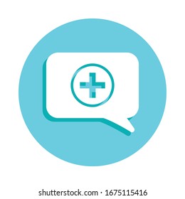 Consent in a communication bubble badge icon. Simple glyph, flat vector of web icons for ui and ux, website or mobile application