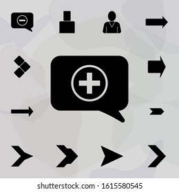 Consent in a communication bubble icon. Web icons universal set for web and mobile