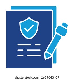 Consent Dual Tone Icon Element For Design