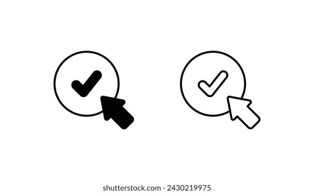 Consent icon design with white background stock illustration