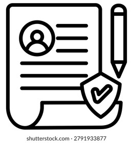 Consent Icon Element For Design