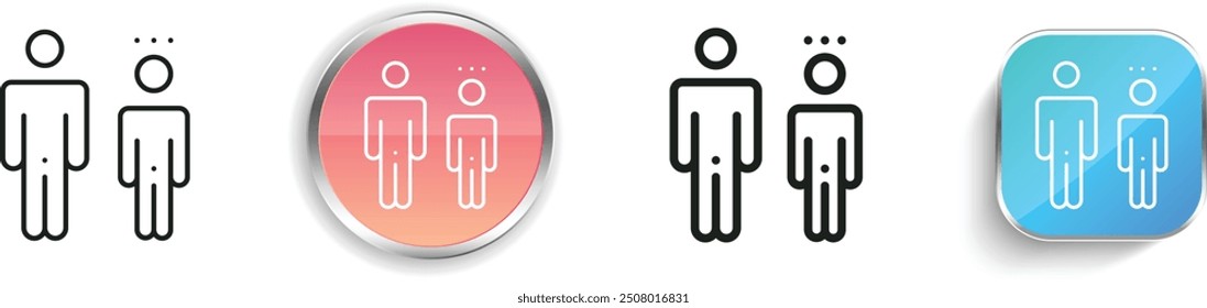 consent icon. Thin Linear, Regular and Button Style Design Isolated On White Background